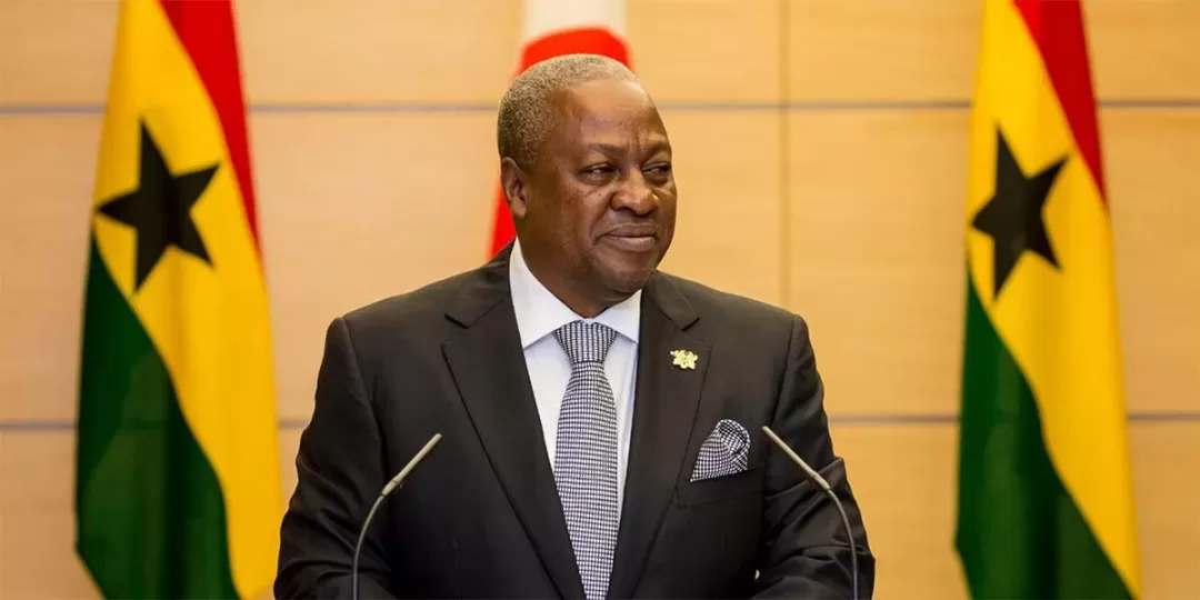 John Dramani Mahama, président du Ghana