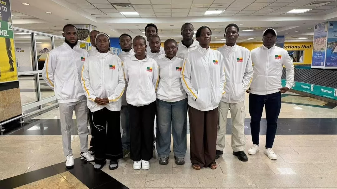 Les badistes béninois à l’Aeroport de Cotonou