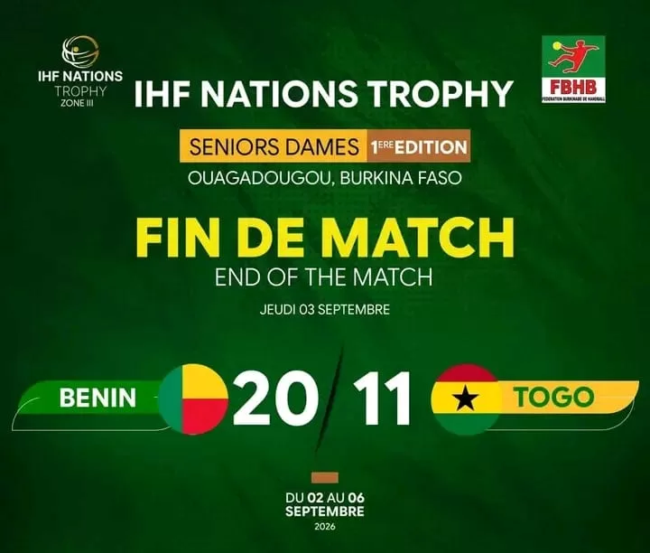 Affiche du score du match