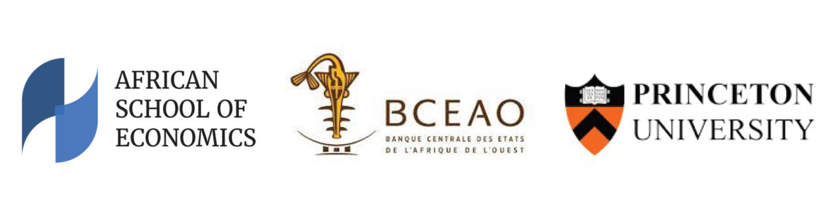 Trois logos alignés représentant une école d'économie africaine, une banque centrale et une université américaine