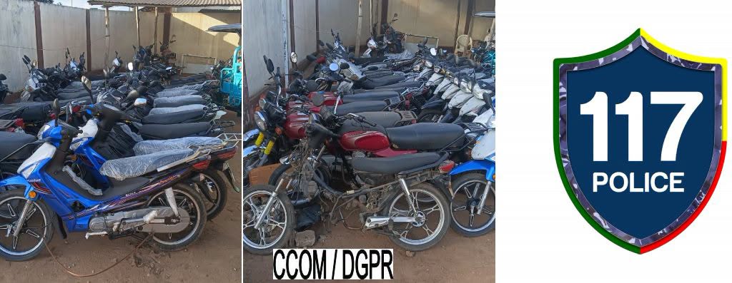 Images des motos interceptées