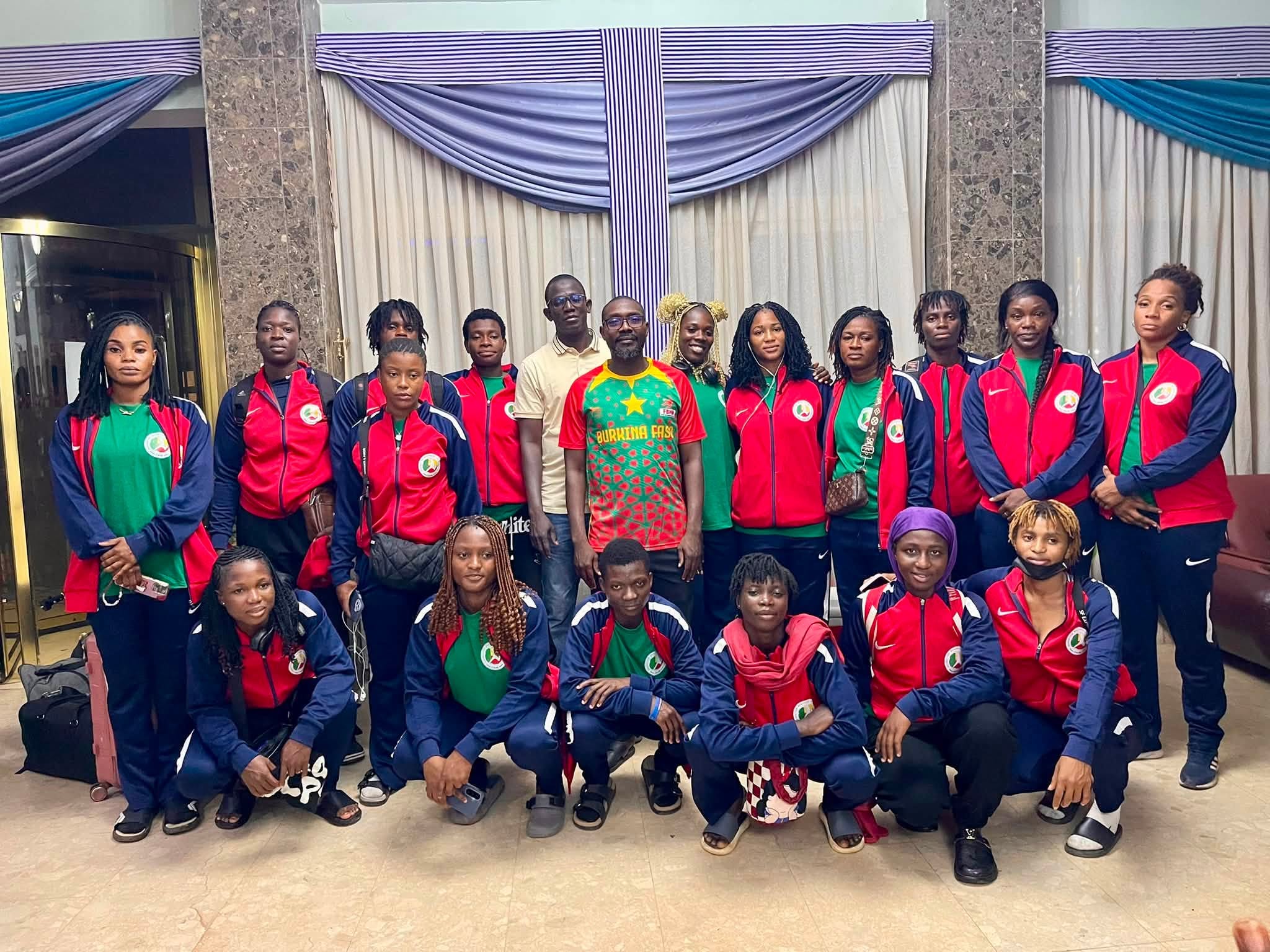 L'équipe des Amazones du Bénin lors de IHF Trophy Seniors Dames