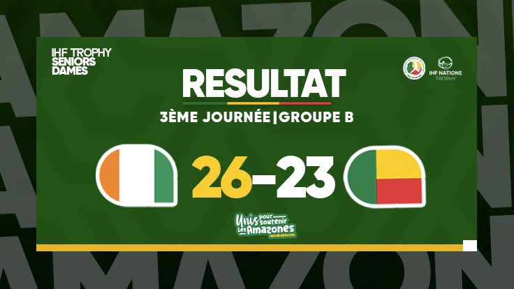 Affiche des résultats du match